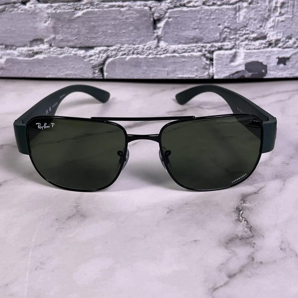 NEW Ray-Ban RB3751 Chromance Polarized Aviator Sunglasses Liteforce 5/18/140